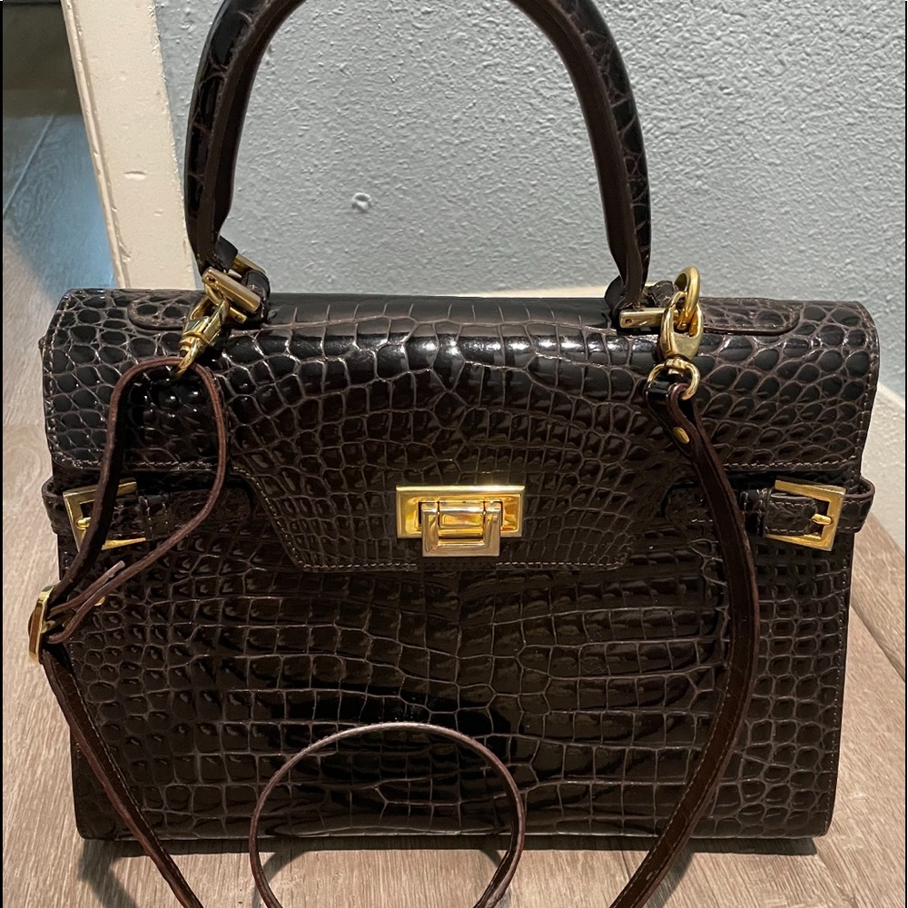 Black Leather Suit Women's Leather Bag